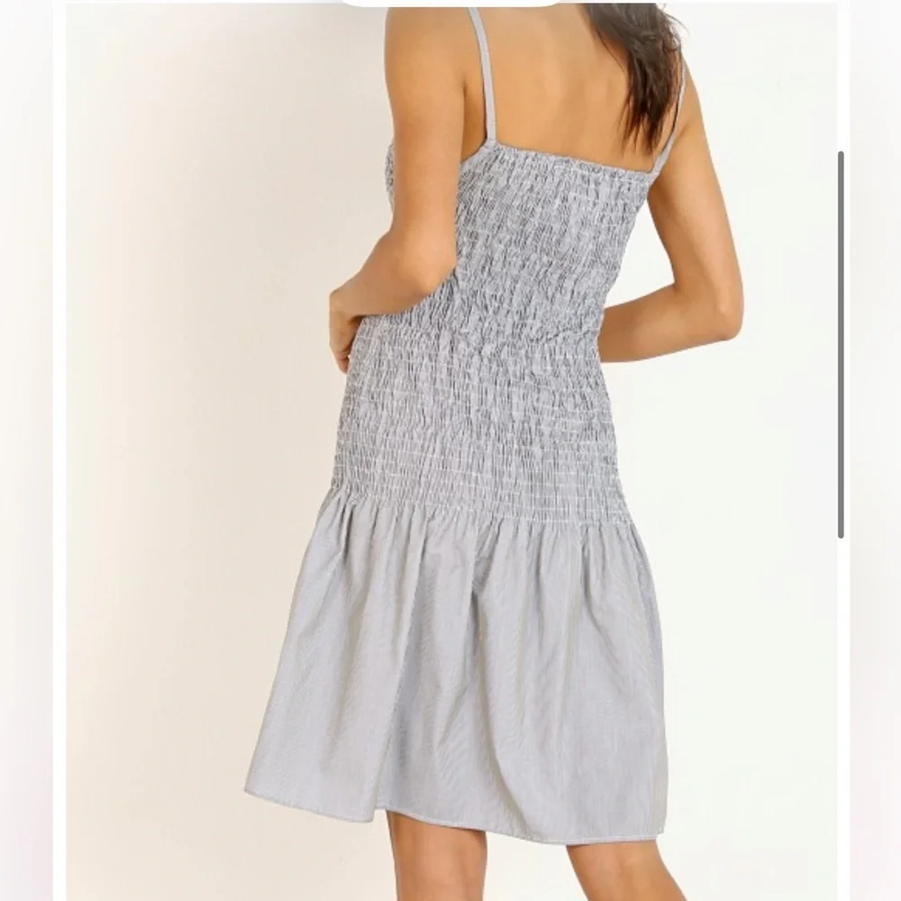 Solid & Striped Smocked Poplin Dress SIZE MEDIUM